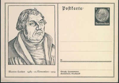 Niemcy  Cp * - 1933 r. / Martin Luther