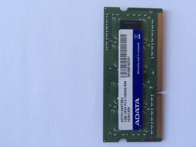 Pamięć RAM ADATA 1GB 1Rx8 DDR3 10600S 1333MHz