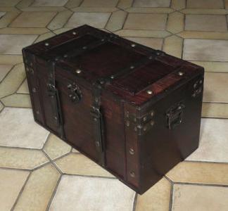 kuferek s641 skrzynia pojemnik pudełko kufer drewn