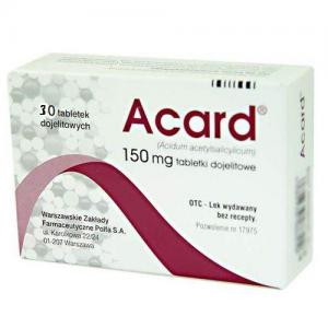 ACARD 150 x 30tbl.(AC.acetylsalicylicum) APTEKA