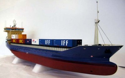 M.V. Fairwind Statek handlowy skala 1/76