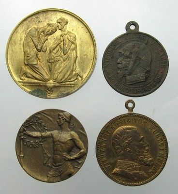 Medal Niemcy XIX  / XX w.  zestaw 4 szt.