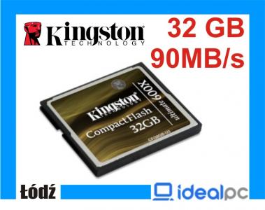 Compact Flash 32GB ULTIMATE 600x KINGSTON CF 90MBs