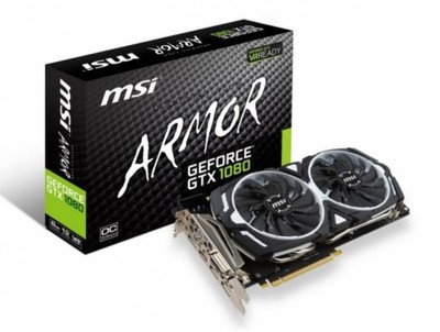 Karta MSI GeForce GTX 1080 ARMOR 8GB GDDR5X VR