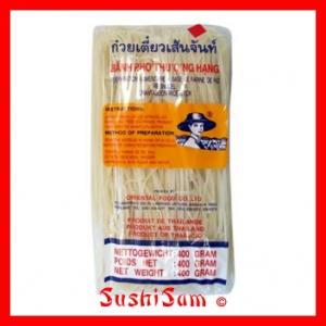 Makaron ryżowy 400 g nitki 1 mm Tajland  SUSHI SAM