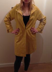 Żółty modny płaszcz SOLAR 36
