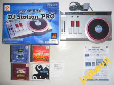 Kontroler Beatmania DJ Station Pro + 4 Gry PSX PS1