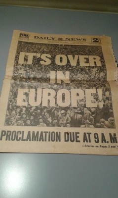 Gazeta Daily News 8 Maj 1945 rok