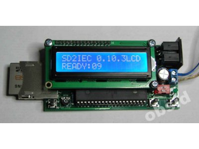 SD2IEC LCD Atmega 1284 dla Commodore C64/128 promo