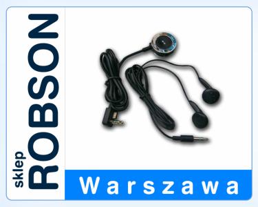 SŁUCHAWKI Z PILOTEM / PSP SLIM CZARNE /ROBSON