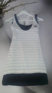 Adidas tunika sukienka biało czarna oryginalna 38