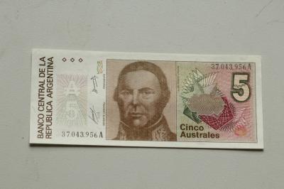 5 Pesos ARGENTYNA - Seria A -UNC
