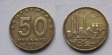 Niemcy 50 pfennig 1950