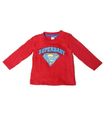 Koszulka niemowlęca Superman czerwona 86