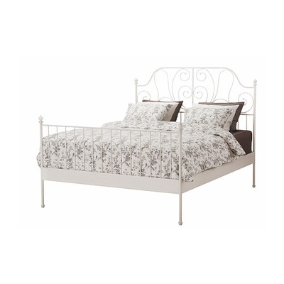 Rama łóżka LEIRVIK 140x200 plus 2 x dno łóżka IKEA - 6772952905 - oficjalne  archiwum Allegro