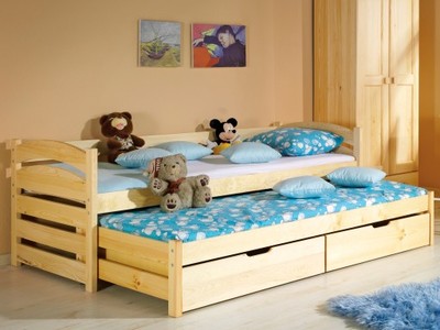Drewniane łóżko piętrowe TOLEK dostawa 0zł MARMEX