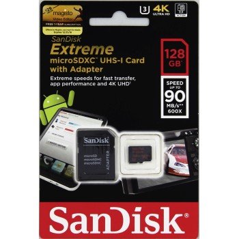 SanDisk microSDXC EXTREME 128 GB 90 MB/s+ADAP.SD