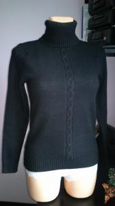 Golf damski swetr sweter czarny rozmiar S/M