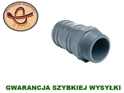 Końcówka PVC 25-3/4 GZ do węża o śr. wew. 25 mm