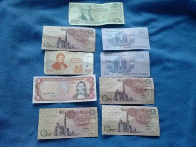 STARE BANKNOTY - EGIPT, DOMINIKANA + INNE - OKAZJA