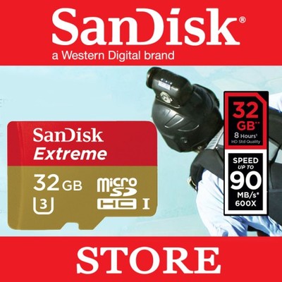 SanDisk Extreme ACTION micro SDHC 32GB V30 90/60MB