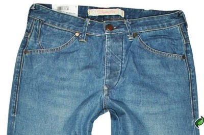 WRANGLER spodnie REGULAR blu straight DANI W28 L34