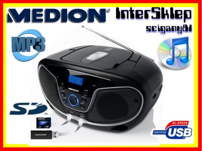 BOOMBOX  NEW DESIGN  MEDION RADIO CD MP3 USB AUX