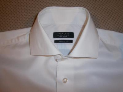 Koszula ZARA S Tailored Fit (biała - garnitur)