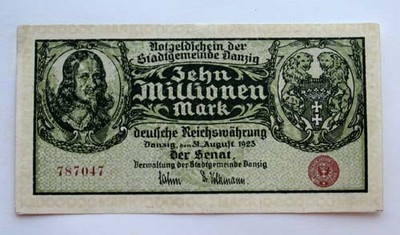 WMG 10 000 000 Marek 1923r Piękny.