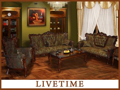 STYLOWY KOMPLET sofa 3+2+1 barokowy 712/14PROMOCJA