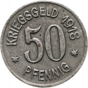 Racibórz, 50 fenigów 1918, żelazo