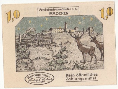 Brocken - notgeld  - 1921