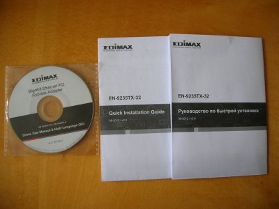 Instrukcja +sterow. karty siec EDIMAX EN-9235TX-32