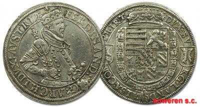35.ALZACJA, FERDYNAND II, 1 TALAR 1529 - 1595