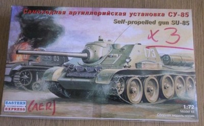 SU-85 ŚREDNIE SAMOBIEŻNE DZIAŁO PANCERNE MODEL