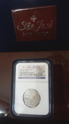 Moneta 4 reale z wraku statku Sao Jose! - autentyk