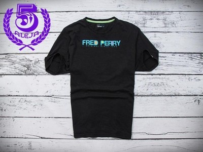 *Fred Perry T-shirt Męski Koszulka Czarna *XXL*