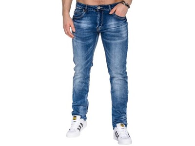 Hit spodnie jeansy męskie slim OMBRE P498 jeans 30