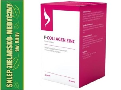 F-COLLAGEN ZINC PROSZEK 30 porcji KOLAGEN + CYNK
