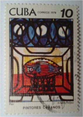 Znaczek pocztowy KUBA malarstwo obrazy sztuka 1978