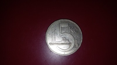 A.Moneta 5 koron 1938 r - ładna oryginał    st.2