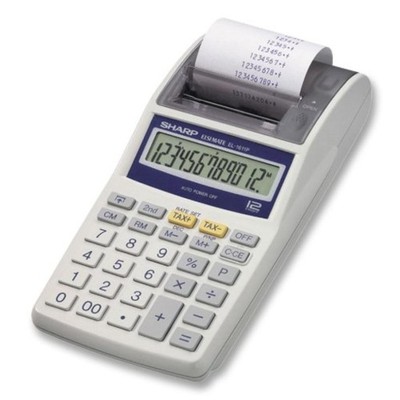 Kalkulator z drukarką podatki Sharp EL-1611P AD681