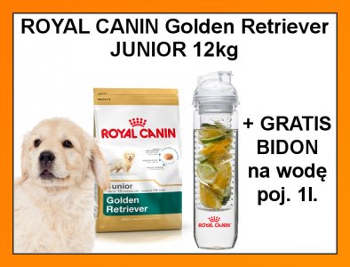 ROYAL CANIN GOLDEN RETRIEVER JUNIOR 12kg + BIDON!