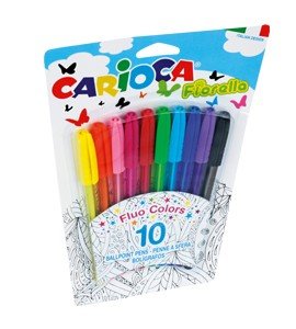Carioca Fiorella Długopisy fluorescencyjne 10 szt.