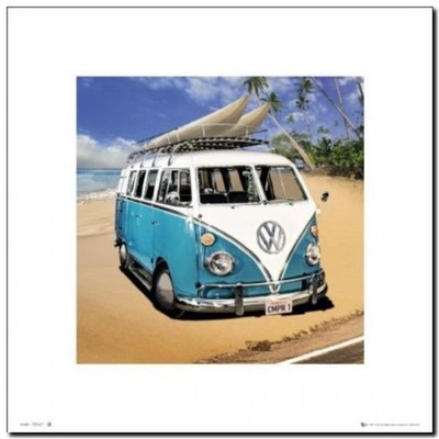 VW CAMPER - plakat obraz 40x40cm /SC0334