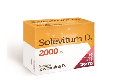 Solevitum D3 2000 WITAMINA D3 ODPORNOŚĆ KOŚCI 75