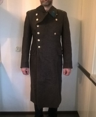 Oryginalny płaszcz radziecki 180/185 cm+czapka - 6779025338 - oficjalne  archiwum Allegro