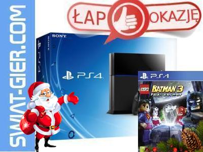 Konsola SONY PlayStation 4 PS4 + LEGO BATMAN 3 SGV