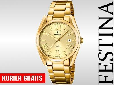 SKLEP złoty zegarek damski FESTINA F16792/2 F-VAT - 5711157235 - oficjalne  archiwum Allegro