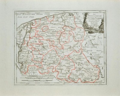 POMORZE TRZEBIATÓW RESKO GRYFICE MAPA  REILLY 1791
